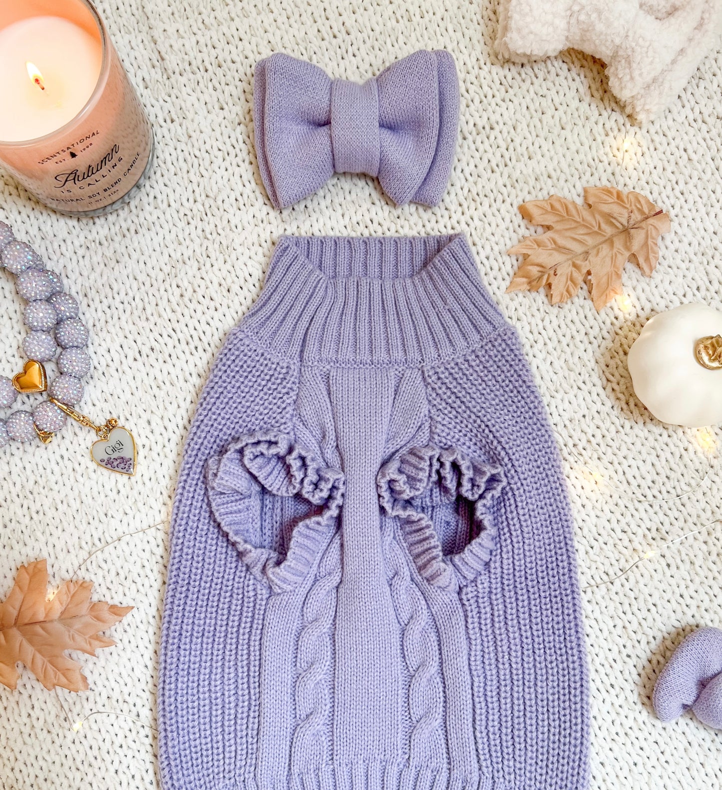 Chocolate Java Sweater & Lavender Glaze Sweater Bundle