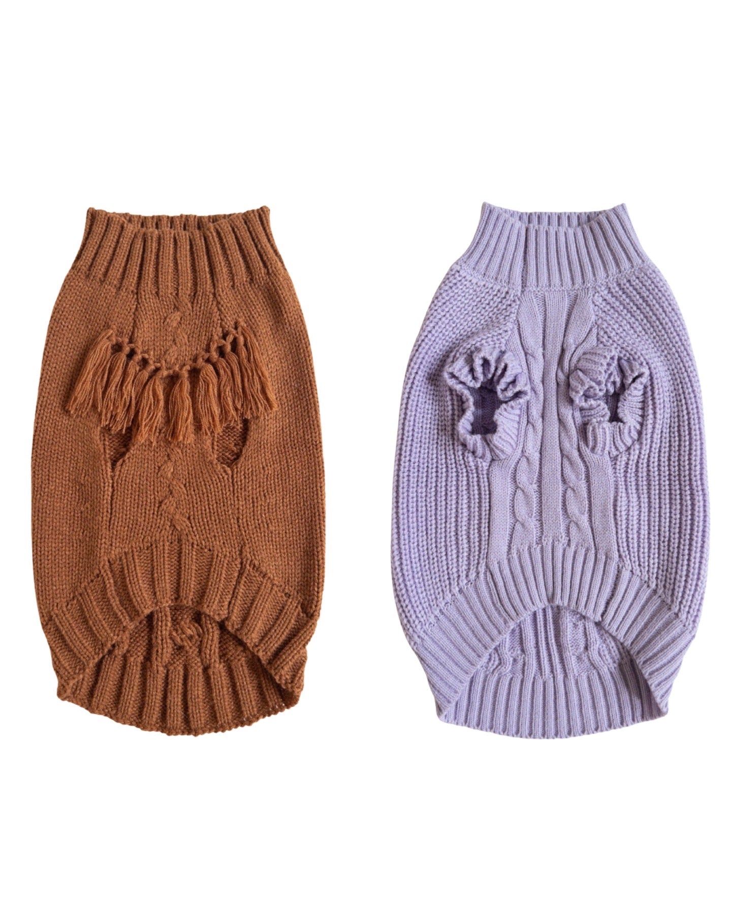 Chocolate Java Sweater & Lavender Glaze Sweater Bundle