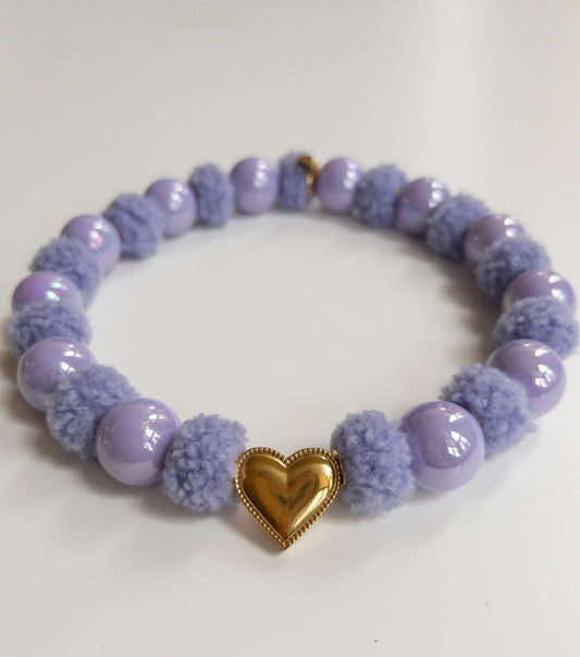 Silky Teddy Lavender Necklace