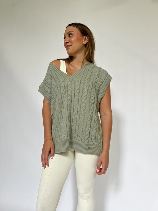 Eloise Sage Sweater Vest