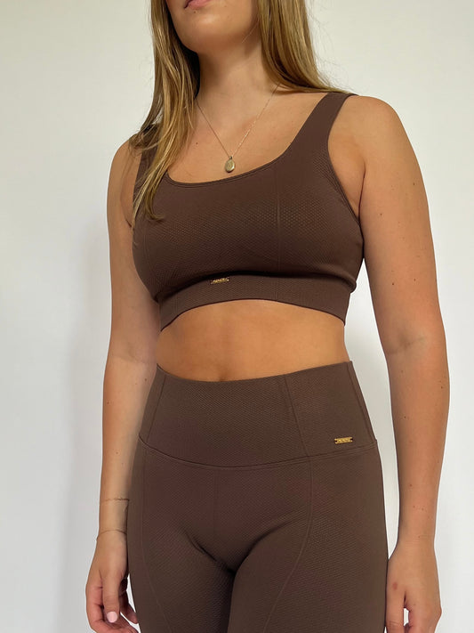 Comfort Sleek Sports Bra Espresso