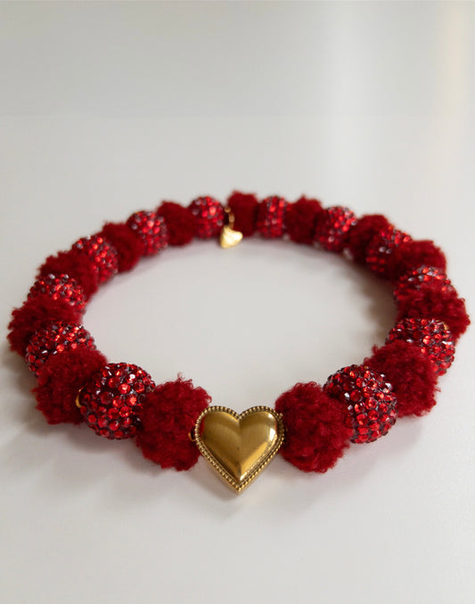 Glamorous Teddy Ruby Necklace