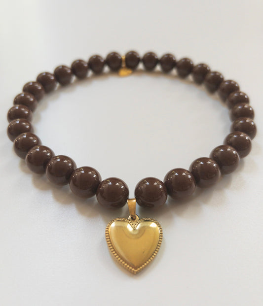 Pretty Dark Chocolate Skinny Necklace