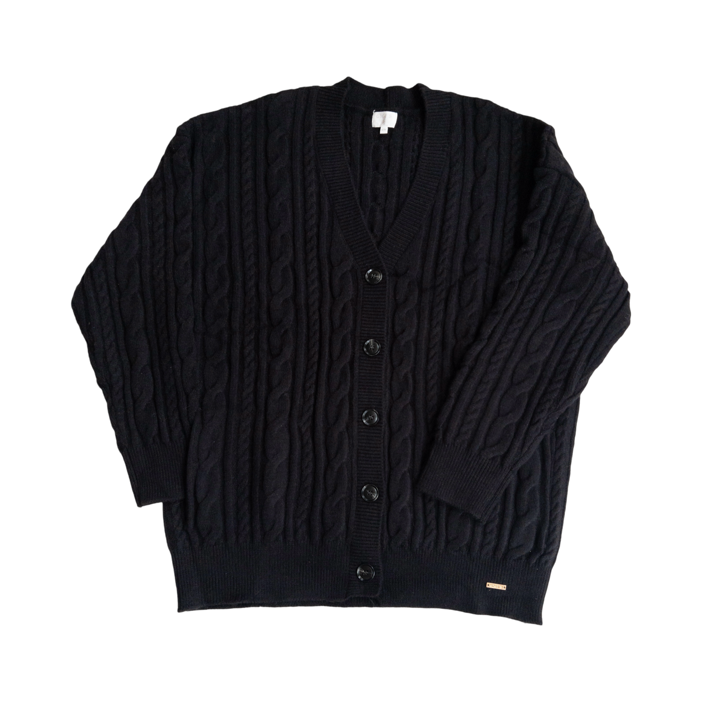 Cable Cache Black Cardigan