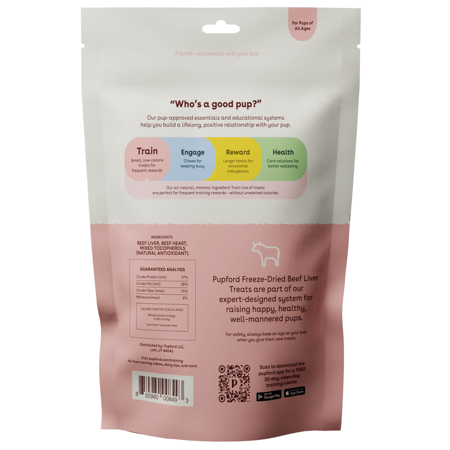 Pupford Train Freeze Dried Beef Liver